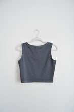 Load image into Gallery viewer, Top Crops Crop Top - Gray Organic Cotton