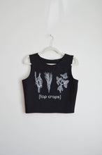 Load image into Gallery viewer, Top Crops Crop Top - Black Organic Cotton