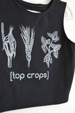 Load image into Gallery viewer, Top Crops Crop Top - Black Organic Cotton
