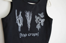 Load image into Gallery viewer, Top Crops Crop Top - Black Organic Cotton
