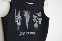 Load image into Gallery viewer, Top Crops Crop Top - Black Organic Cotton
