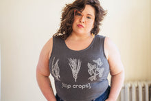 Load image into Gallery viewer, Top Crops Crop Top - Gray Organic Cotton