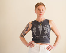 Load image into Gallery viewer, Top Crops Crop Top - Gray Organic Cotton