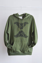 Load image into Gallery viewer, SALE - Olive Moth Organic Cotton Block Printed Hoodie