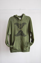 Load image into Gallery viewer, SALE - Olive Moth Organic Cotton Block Printed Hoodie