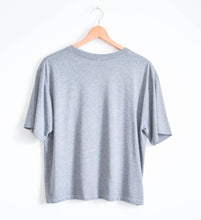 Load image into Gallery viewer, SALE - Landscape Block Print Bamboo Crop Top - Gray