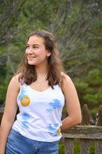 Load image into Gallery viewer, SALE - Block Printed Bamboo Crop Tank - New Birch