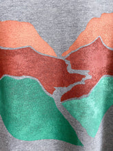 Load image into Gallery viewer, Landscape Block Print Bamboo Gender Neutral T-Shirt - Gray