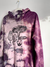 Load image into Gallery viewer, SALE - Organic Cotton Tie Dye Hoodie with Mushroom Print