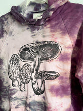 Load image into Gallery viewer, SALE - Organic Cotton Tie Dye Hoodie with Mushroom Print