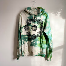 Load image into Gallery viewer, SALE - Organic Cotton Tie Dye Hoodie with Peony Moon Print