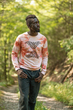 Load image into Gallery viewer, SALE - Block Printed and Tie Dyed Sweatshirt- Rust Moth