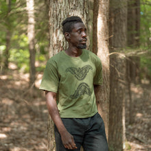 Load image into Gallery viewer, Olive Moth Organic Cotton Crop Tee