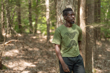 Load image into Gallery viewer, Olive Moth Organic Cotton Crop Tee