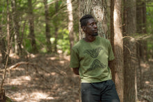 Load image into Gallery viewer, Olive Moth Organic Cotton Crop Tee