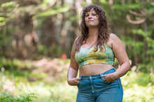 Load image into Gallery viewer, Ice Dyed Handmade Bra Top - Goldenrod