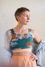 Load image into Gallery viewer, Handmade Bra Top - Forest Birch