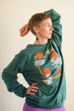 Load image into Gallery viewer, Hand Dyed and Block Printed Crewneck - Forest Birch