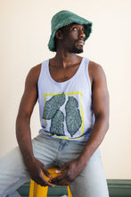 Load image into Gallery viewer, SALE - Hand Dyed and Block Printed Crop Tank - Begonia Leaf