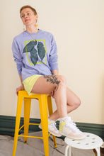 Load image into Gallery viewer, Hand Dyed and Block Printed Crewneck - Begonia Leaf