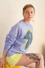 Load image into Gallery viewer, Hand Dyed and Block Printed Crewneck - Begonia Leaf