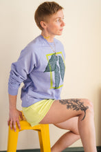 Load image into Gallery viewer, Hand Dyed and Block Printed Crewneck - Begonia Leaf
