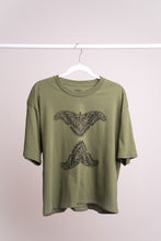 Load image into Gallery viewer, Olive Moth Organic Cotton Crop Tee