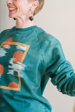 Load image into Gallery viewer, Hand Dyed and Block Printed Crewneck - Forest Birch