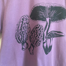 Load image into Gallery viewer, Morel Mushroom Organic Cotton Crop Top - Lavender
