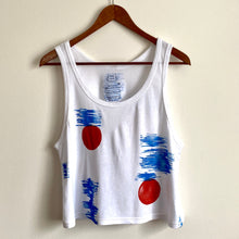 Load image into Gallery viewer, Block Printed Bamboo Crop Tank - New Birch
