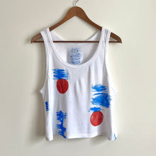 Load image into Gallery viewer, Block Printed Bamboo Crop Tank - New Birch
