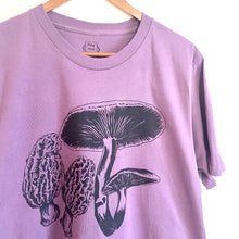 Load image into Gallery viewer, Morel Mushroom Organic Cotton Crop Top - Lavender
