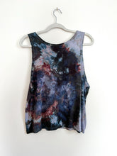 Load image into Gallery viewer, SALE - Hand Dyed and Block Printed Crop Tank - Witchy Begonia
