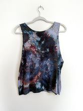 Load image into Gallery viewer, Hand Dyed and Block Printed Crop Tank - Witchy Begonia
