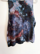 Load image into Gallery viewer, SALE - Hand Dyed and Block Printed Crop Tank - Witchy Begonia
