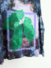 Load image into Gallery viewer, Hand Dyed and Block Printed Crop Tank - Witchy Begonia
