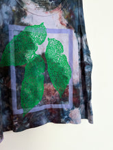 Load image into Gallery viewer, SALE - Hand Dyed and Block Printed Crop Tank - Witchy Begonia

