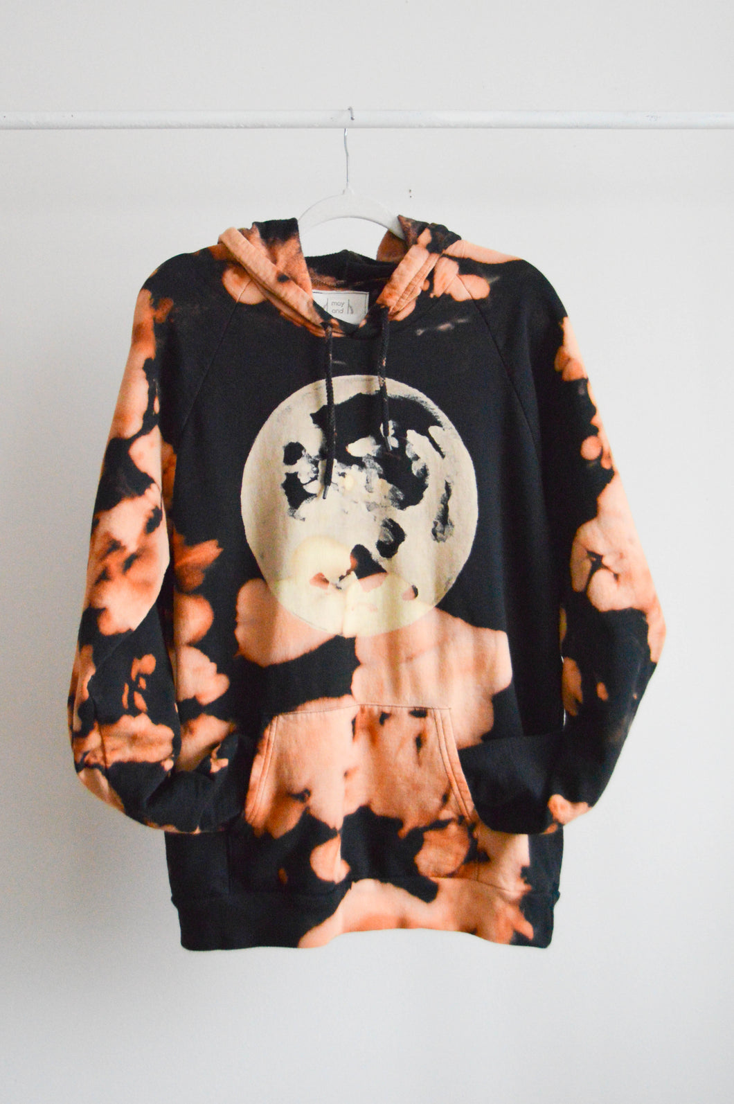 Fire Moon Hand Dyed Organic Cotton Hoodie