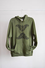 Load image into Gallery viewer, Olive Moth Organic Cotton Block Printed Hoodie
