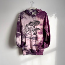 Load image into Gallery viewer, Organic Cotton Tie Dye Hoodie with Mushroom Print
