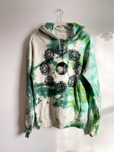 Load image into Gallery viewer, SALE - Organic Cotton Tie Dye Hoodie with Peony Moon Print
