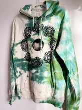 Load image into Gallery viewer, Organic Cotton Tie Dye Hoodie with Peony Moon Print
