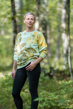 Load image into Gallery viewer, Ice Dyed Organic Cotton Sweatshirt- Forest Goldenrod
