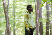 Load image into Gallery viewer, Organic Cotton Tie Dye Hoodie- Forest Goldenrod
