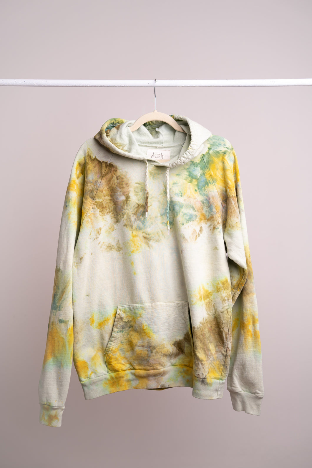 Organic Cotton Tie Dye Hoodie- Goldenrod