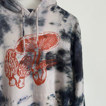 Load image into Gallery viewer, Tie Dyed Hoodie with Mushroom Print - Witchy
