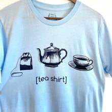 Load image into Gallery viewer, Tea Shirt - Short Sleeve Organic Cotton - Sky Blue
